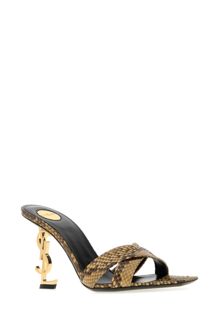 Brown Animal Print Mules 2