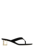 Black Slip On Mules 1