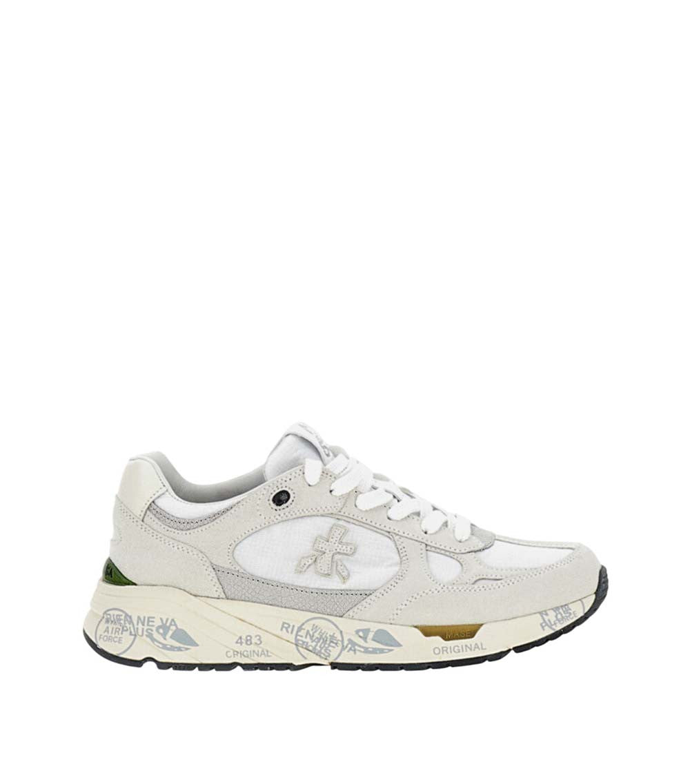 White Lace-up Sneakers 1