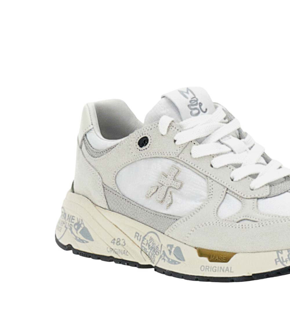 White Lace-up Sneakers 3