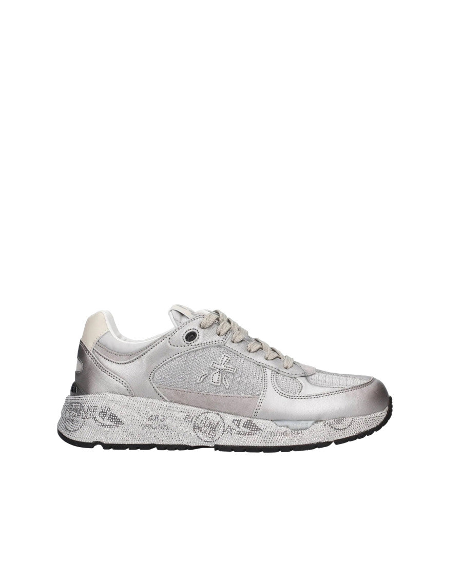 Silver Logo Sneakers 1