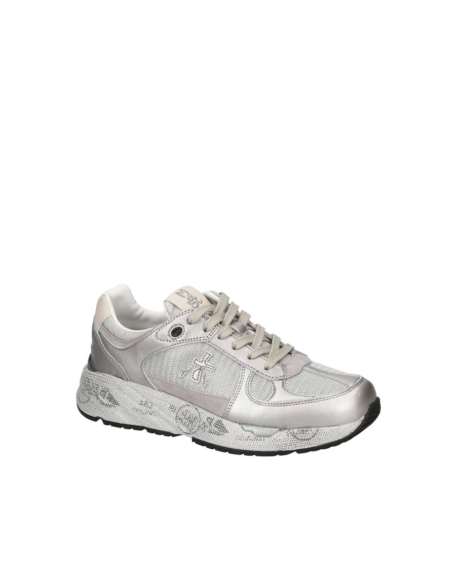 Silver Logo Sneakers 2