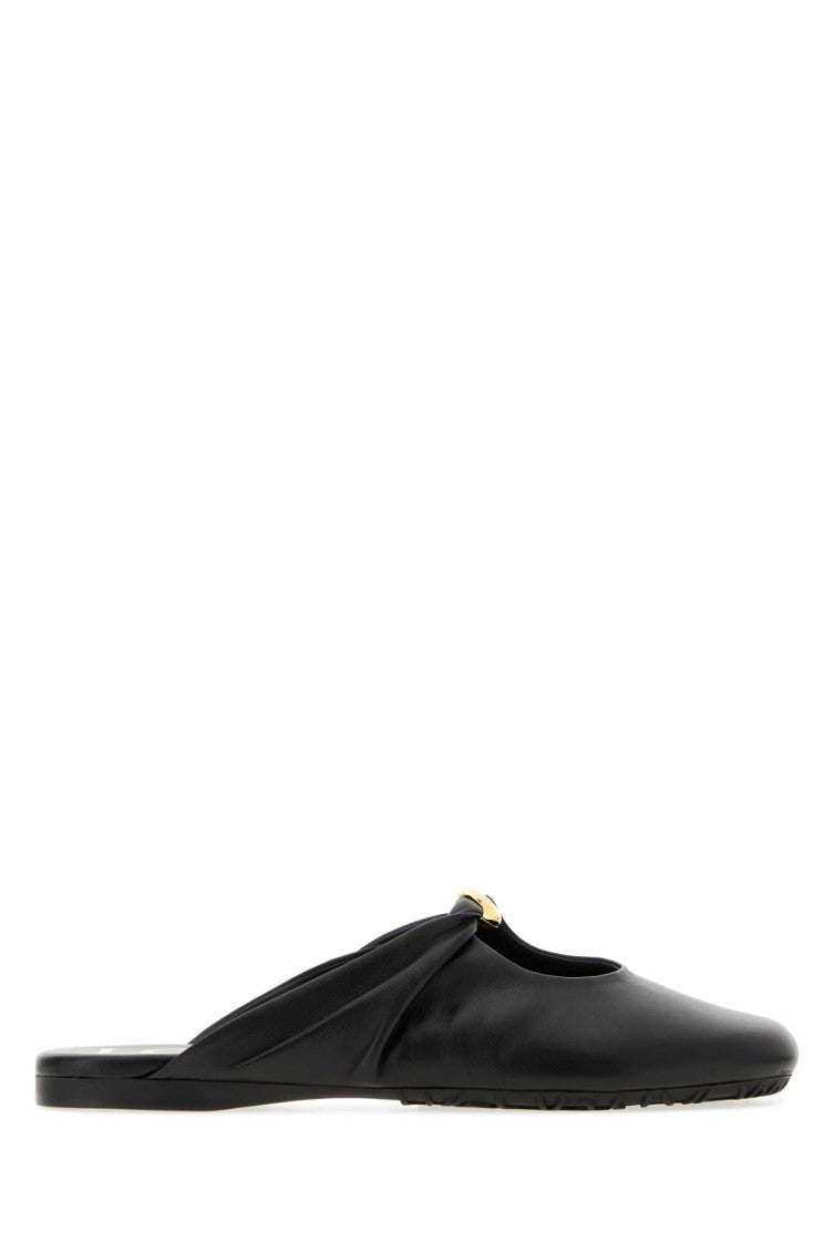 Black Leather Sandals 1