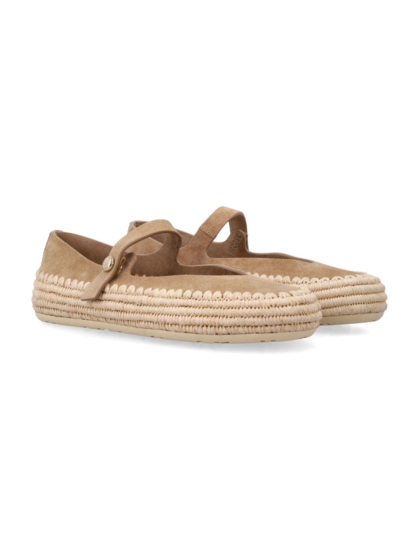 Beige Slip-on Ballet Flats 2
