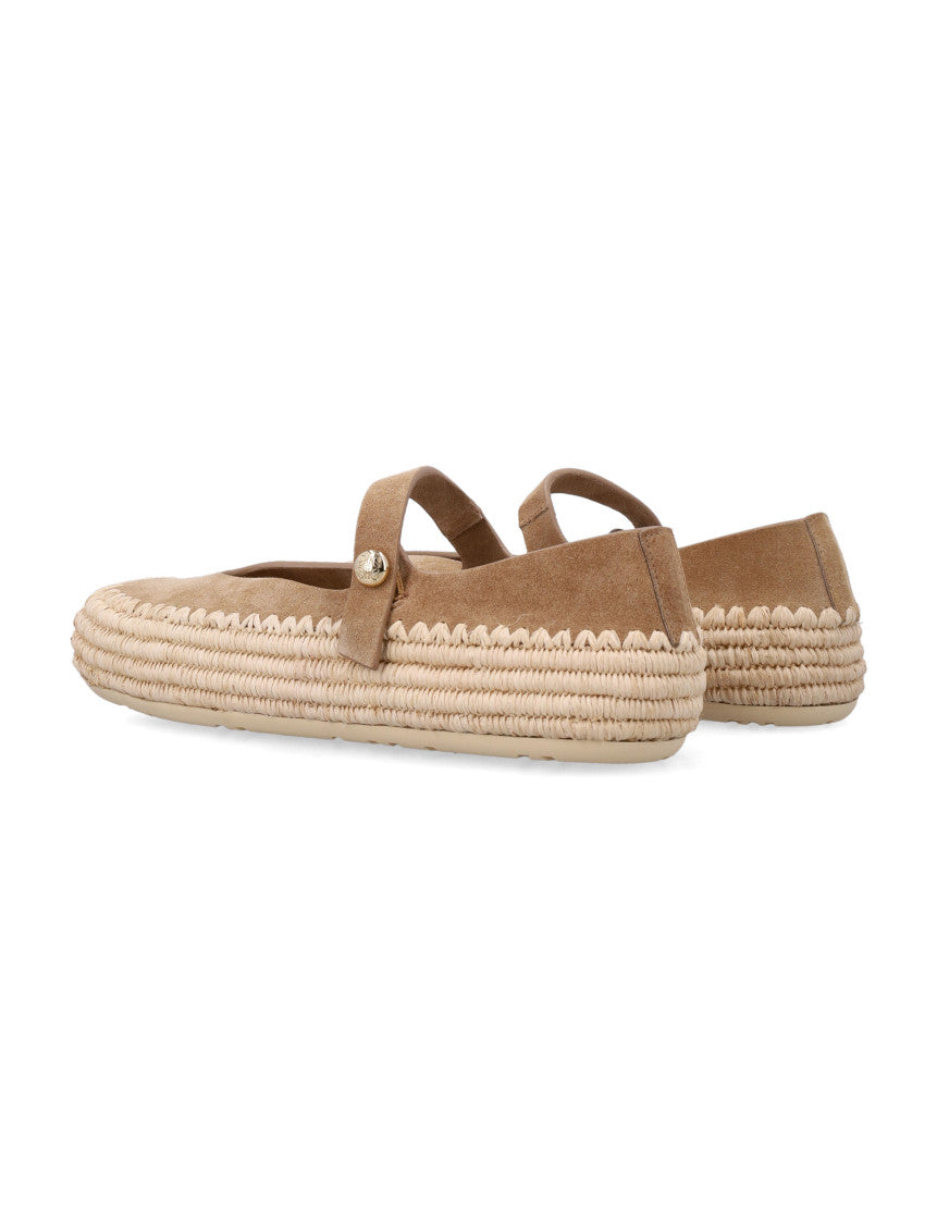 Beige Slip-on Ballet Flats 3