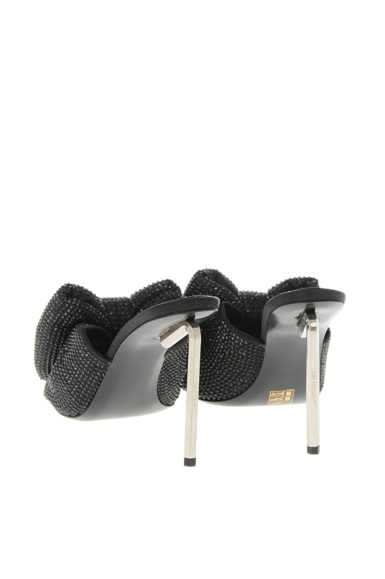 Black Slip-on Bow Heels 3