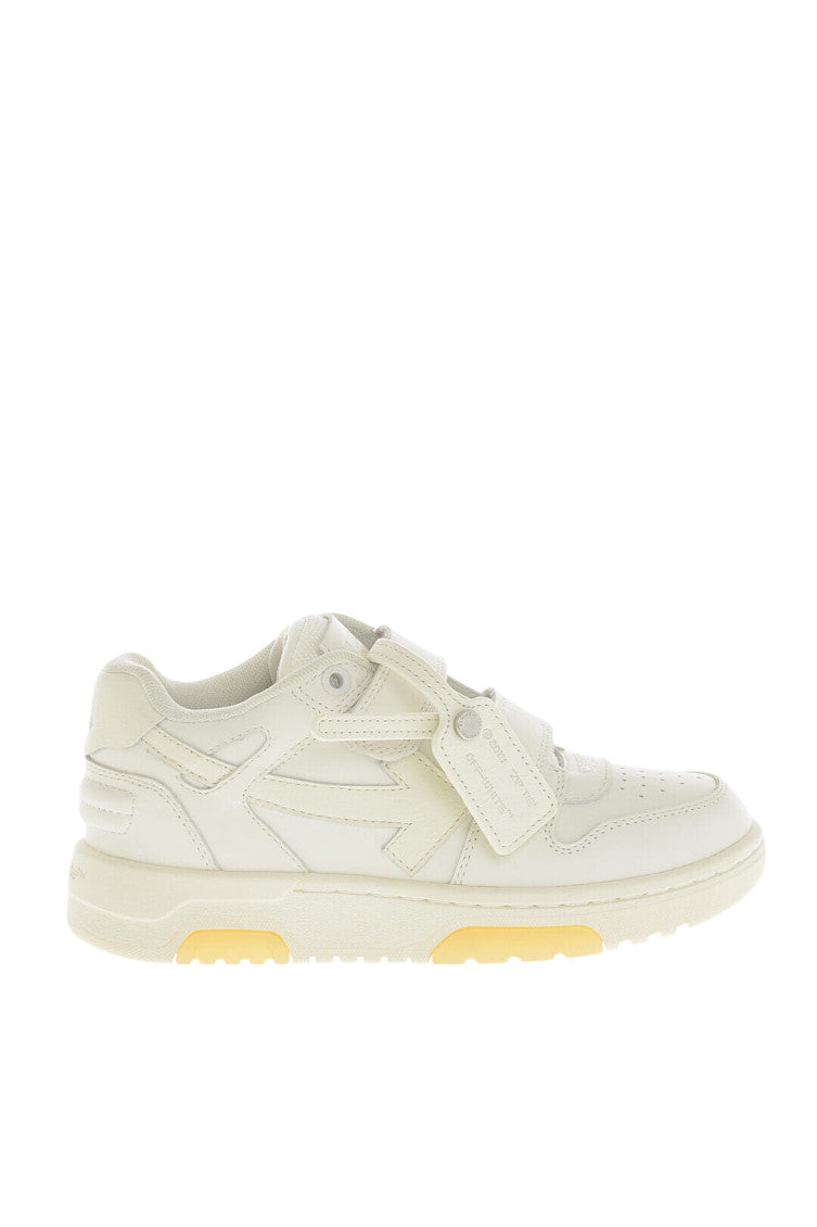 Baby Girls White Low Leather Sneakers 1