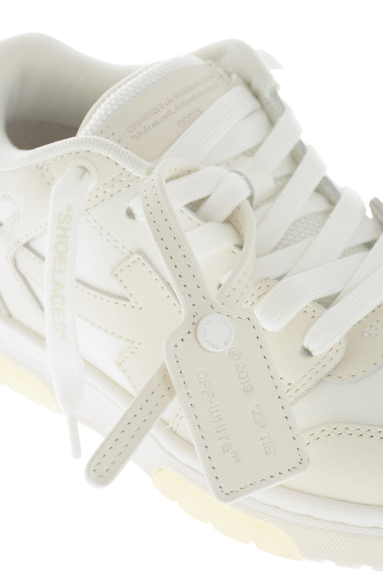Boys Beige Low Leather Sneakers 4