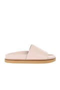 Pink Leather Slides 1