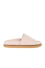 Pink Leather Slides 1