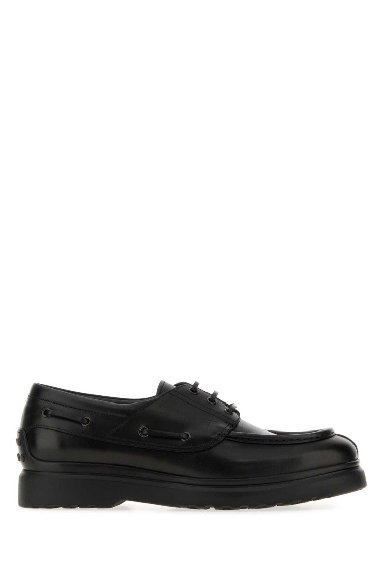 Black Leather Lace Up Shoes 1