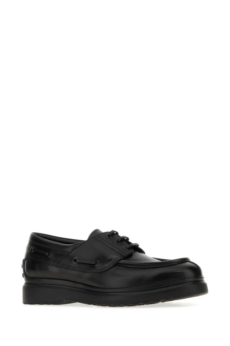 Black Leather Lace Up Shoes 2