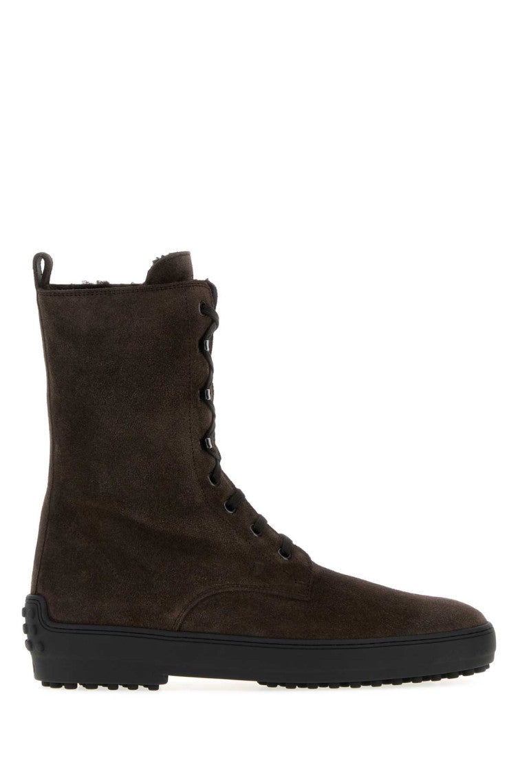 Dark Brown Lace Up Boots 1