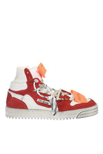 Red High-top Leather Sneakers 1