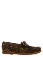 Leopard Print Lace Up Loafers 1