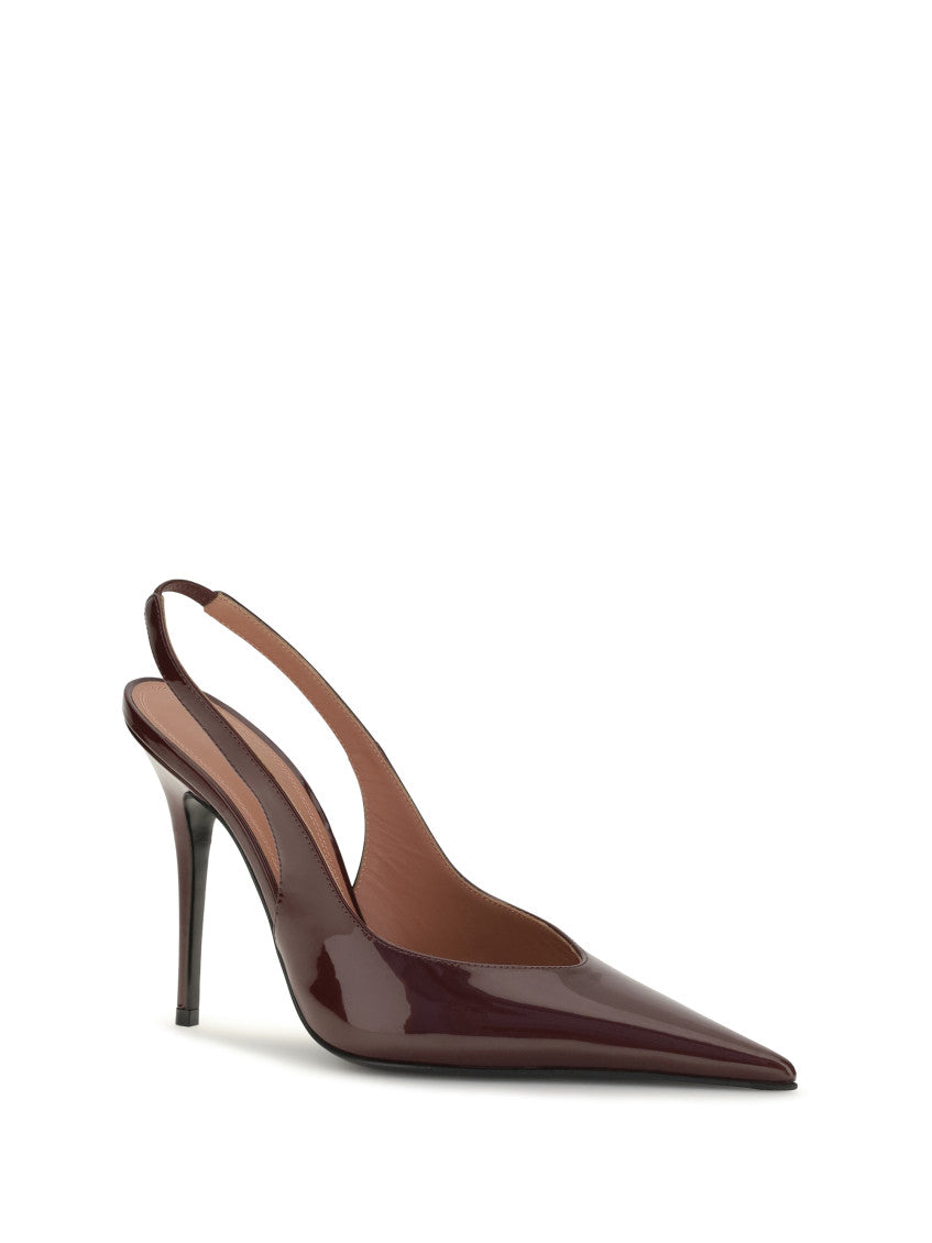 Brown Slingback Pumps 1