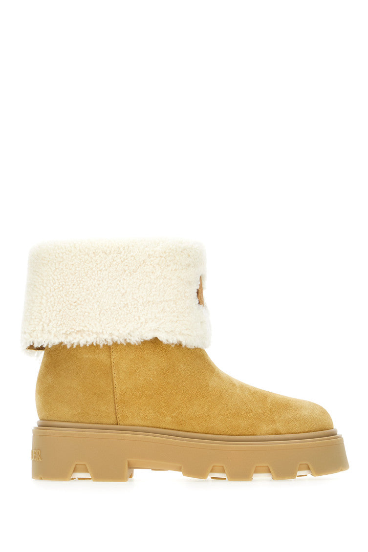 Beige Suede Boots 1