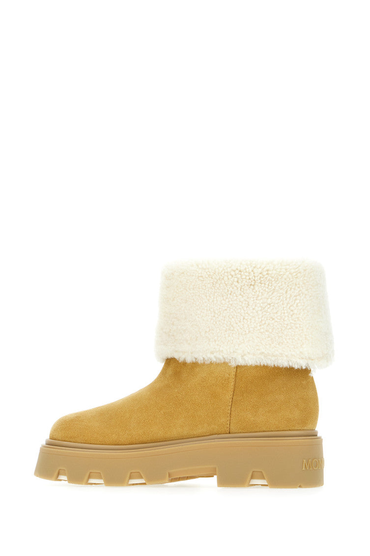 Beige Suede Boots 3