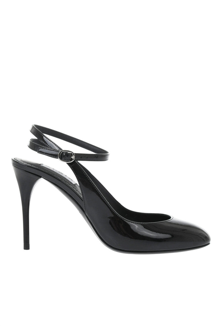 Black Glossy Leather Pumps 1
