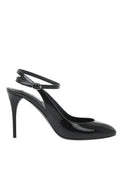 Black Glossy Leather Pumps 1