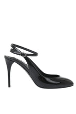 Black Glossy Leather Pumps 1
