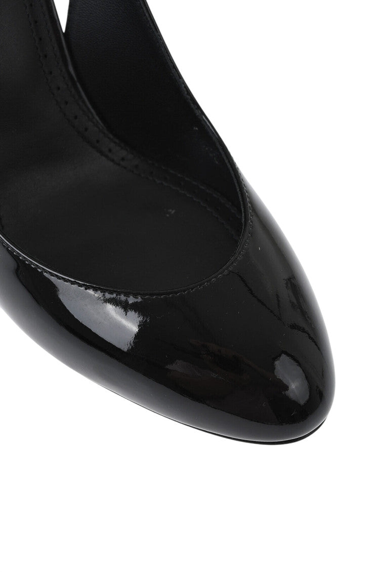 Black Glossy Leather Pumps 4
