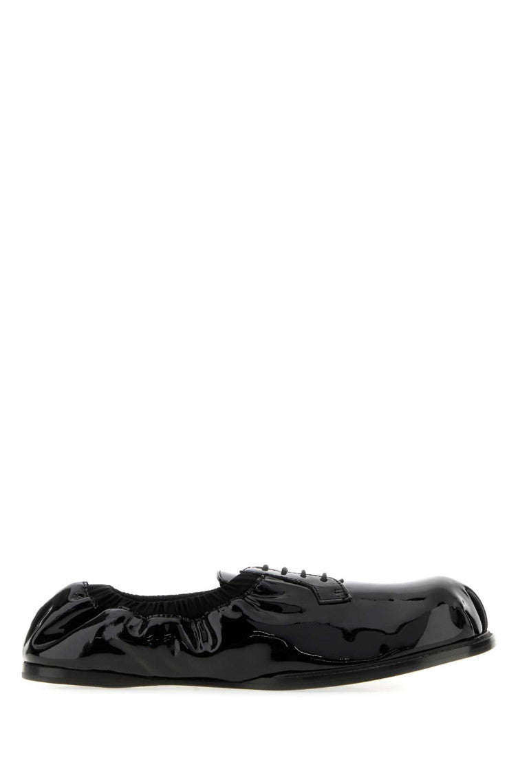 Black Leather Lace Up Shoes 1