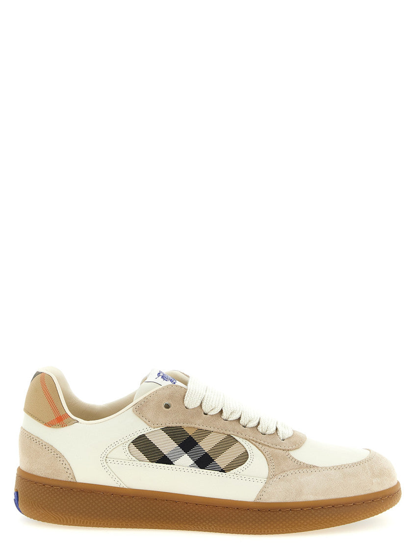 Beige Color Block Sneakers 1