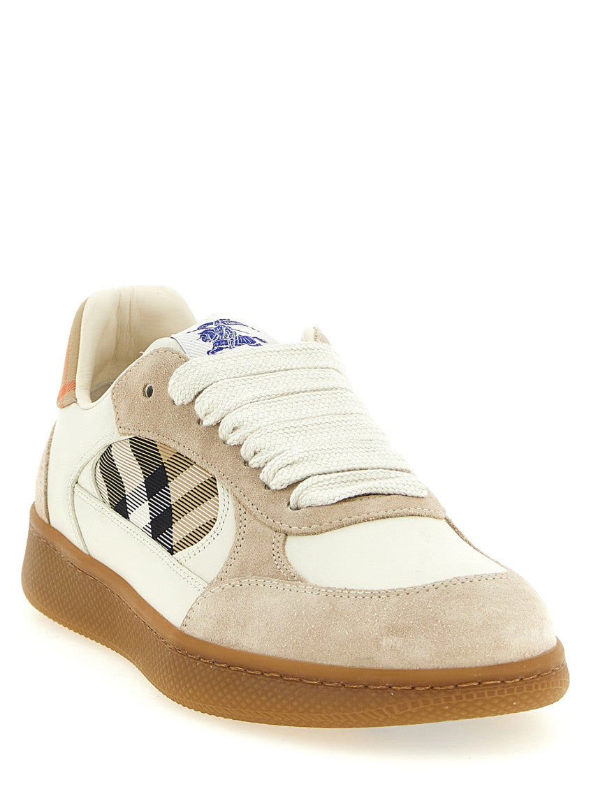 Beige Color Block Sneakers 2