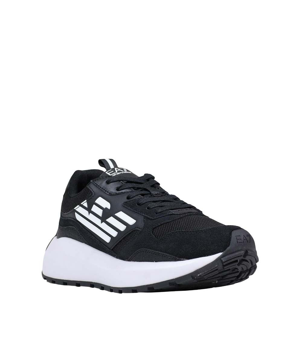 BlackWhite Color Block Sneakers 2