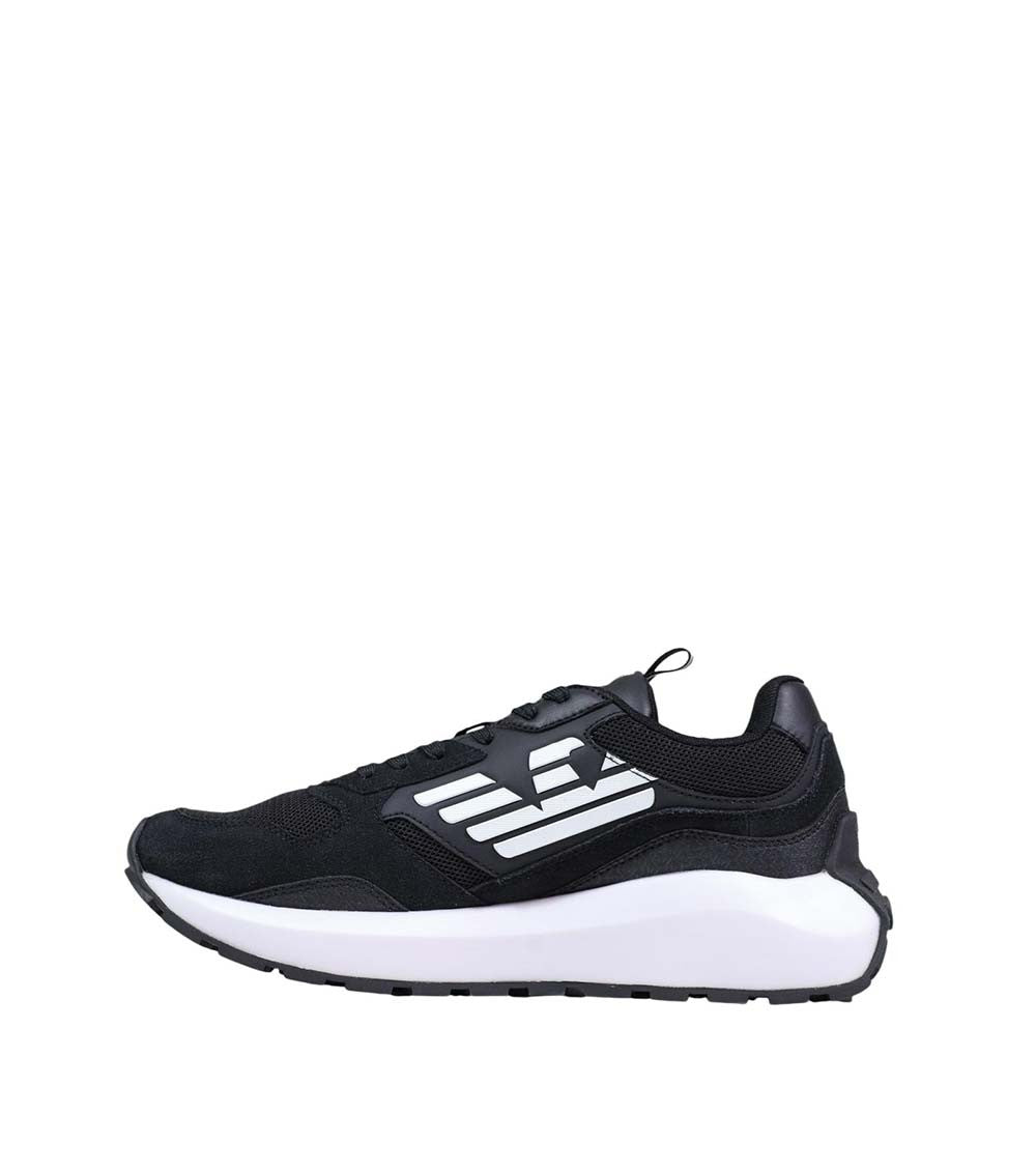 BlackWhite Color Block Sneakers 3