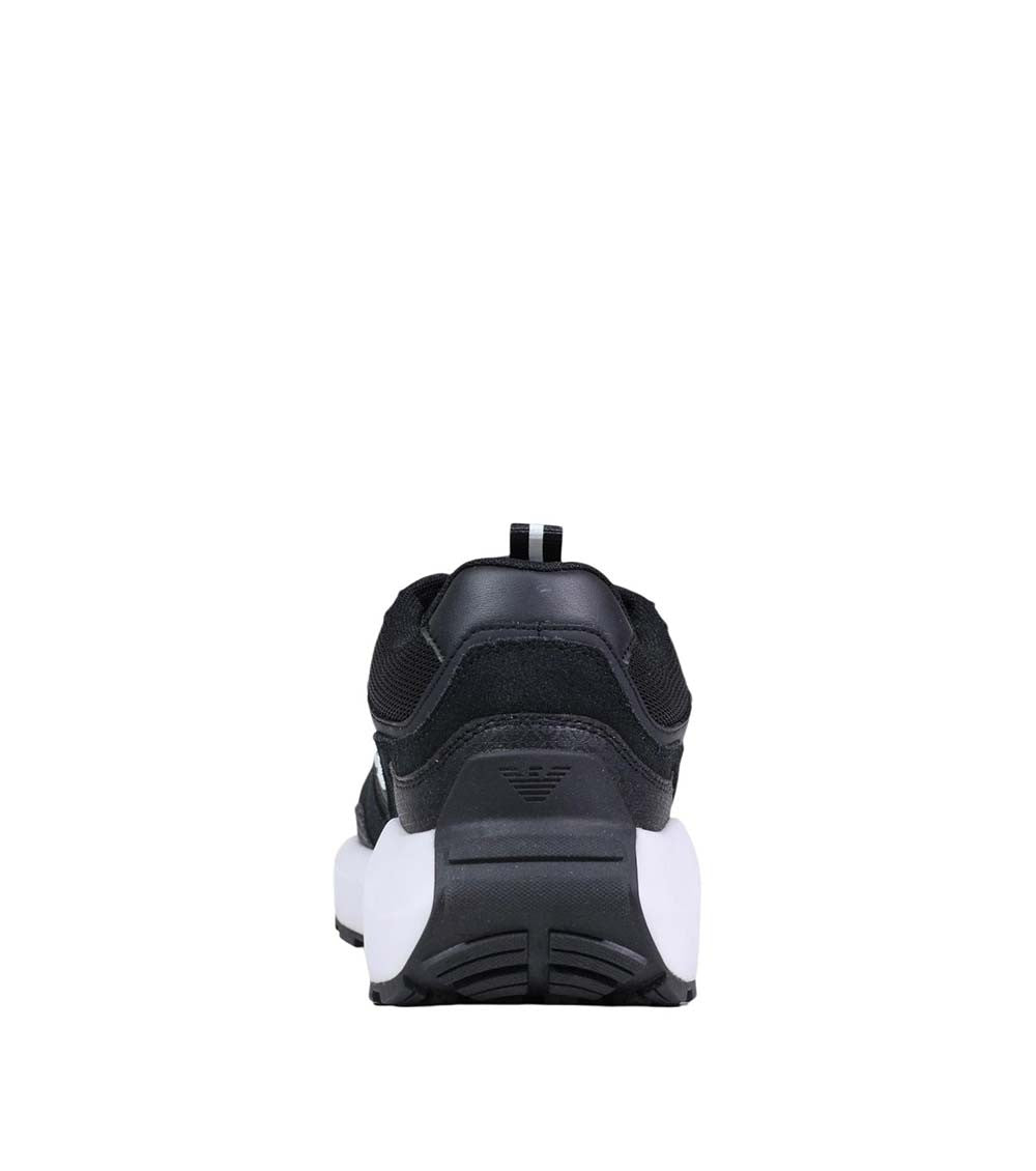 BlackWhite Color Block Sneakers 4
