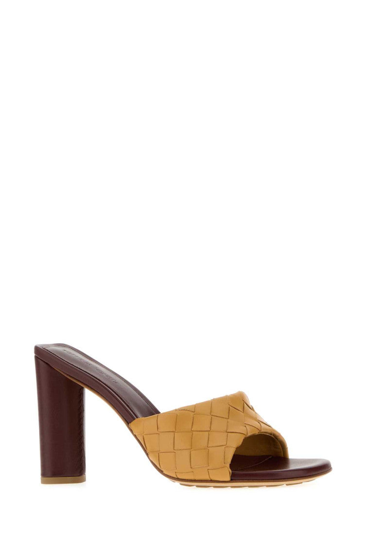 Brown Woven Mules 2