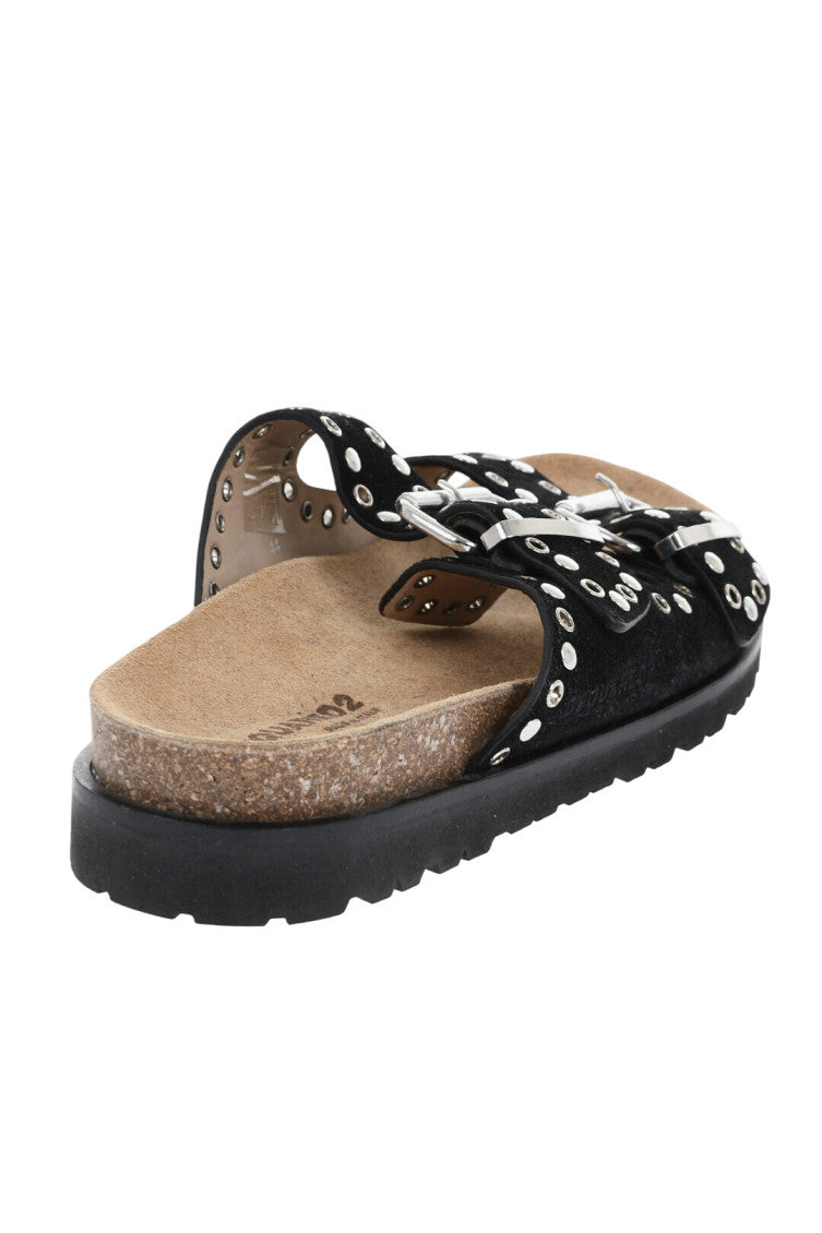 Black Suede Sandals 2