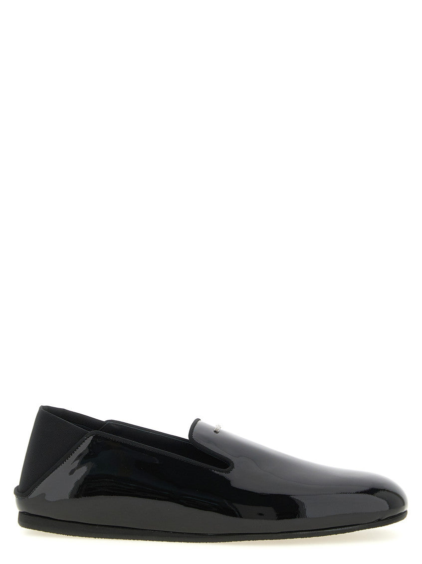 Black Slip On Loafers 1