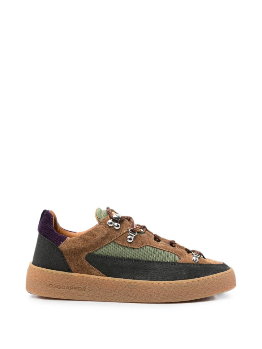 Brown Lace-up Sneakers 1