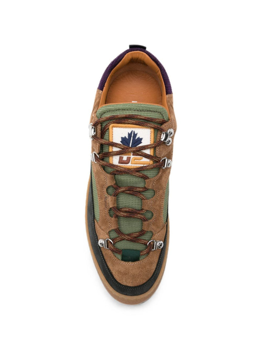 Brown Lace-up Sneakers 2