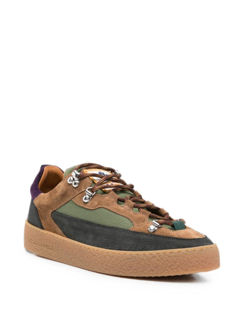 Brown Lace-up Sneakers 3