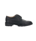 Black Embroidered Lace Up Shoes 1