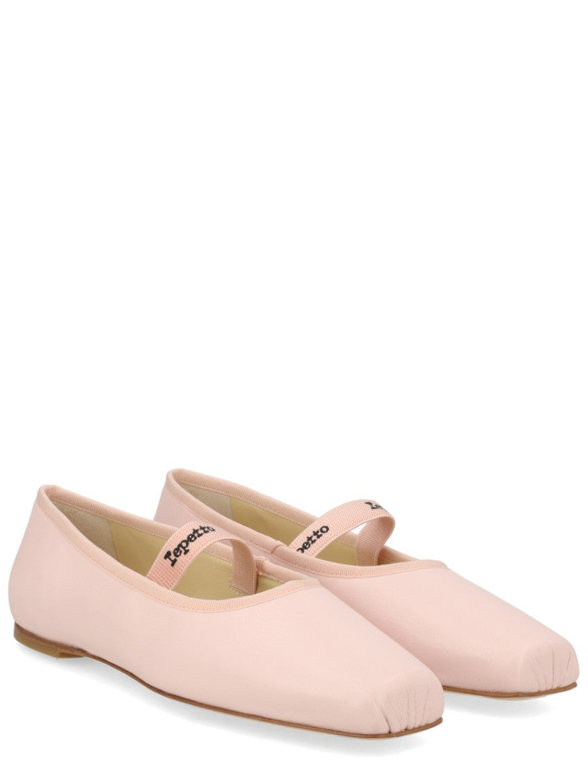 Pink Logo Ballet Flats 2