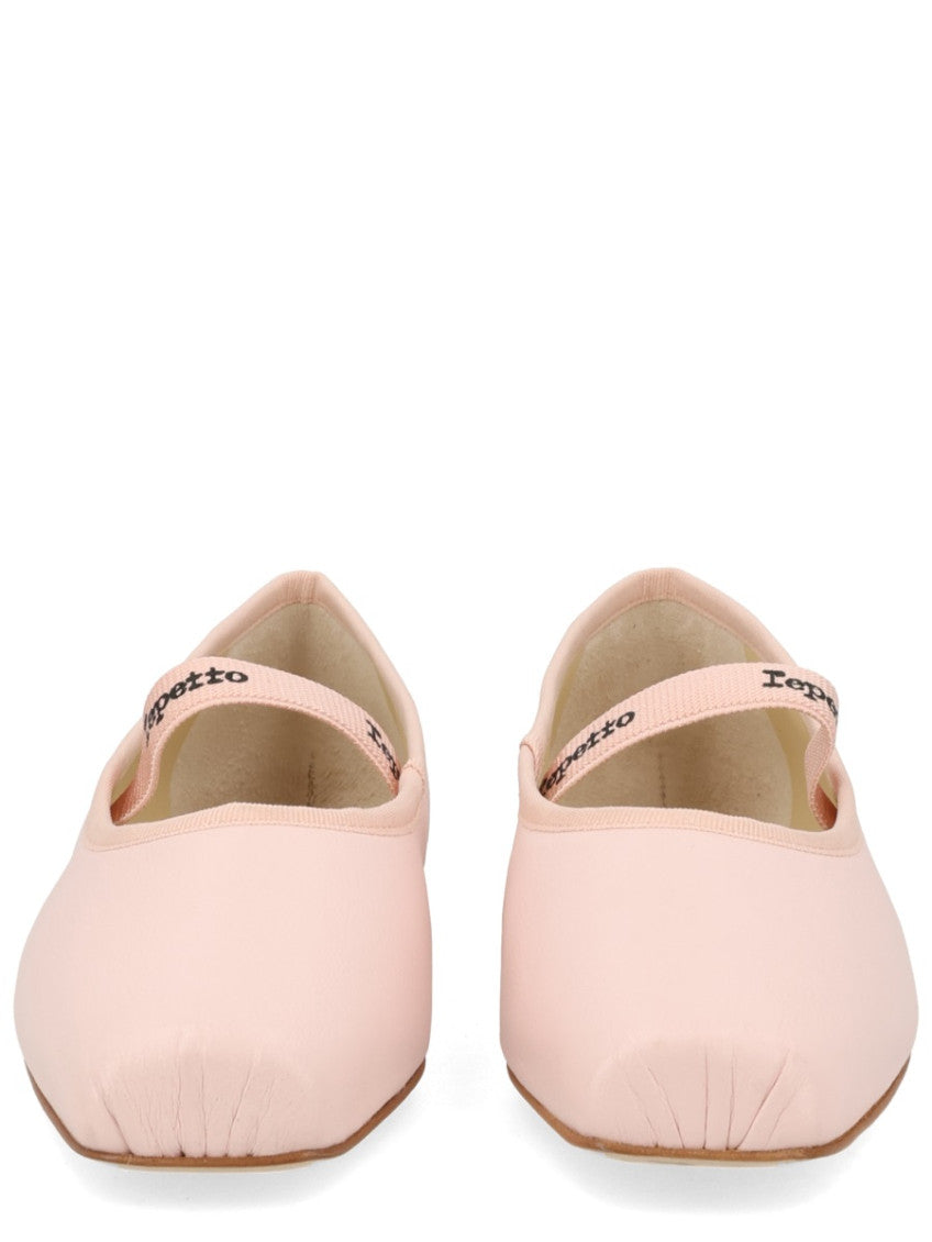 Pink Logo Ballet Flats 4