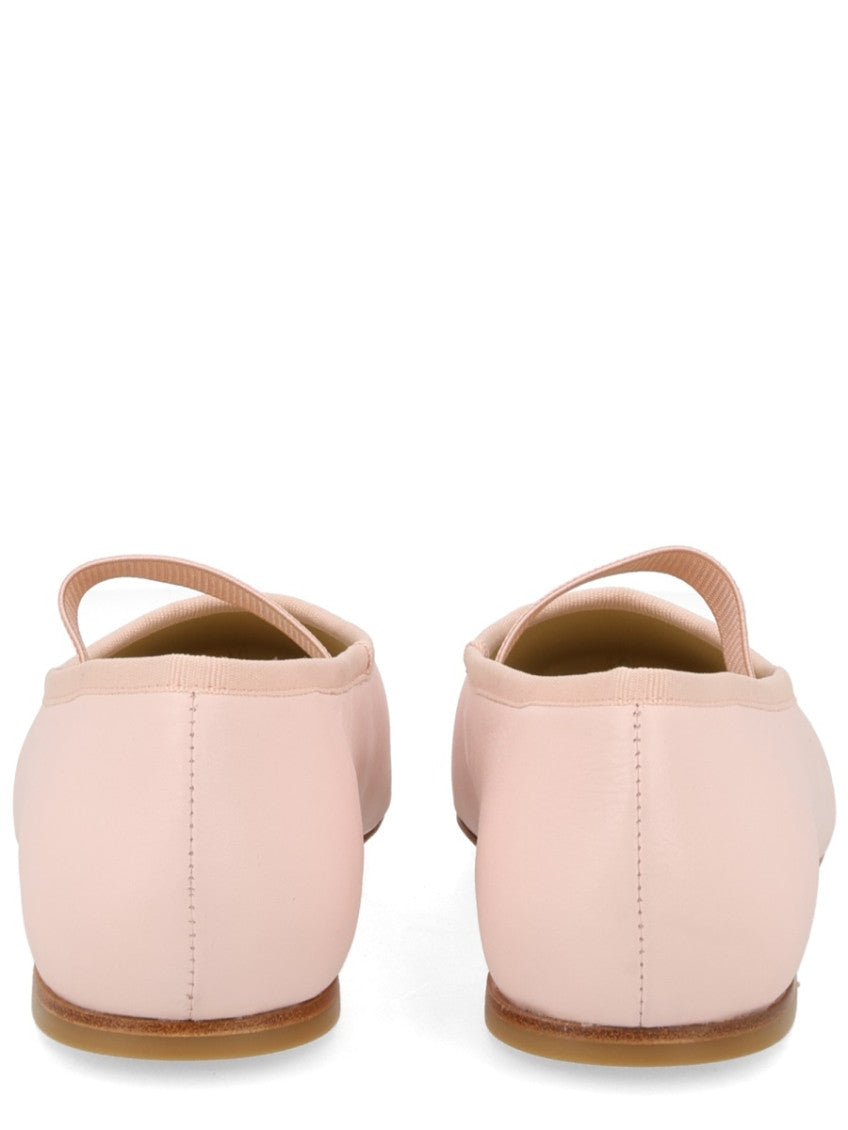 Pink Logo Ballet Flats 5