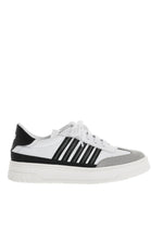 Boys White Low Leather Sneakers 1