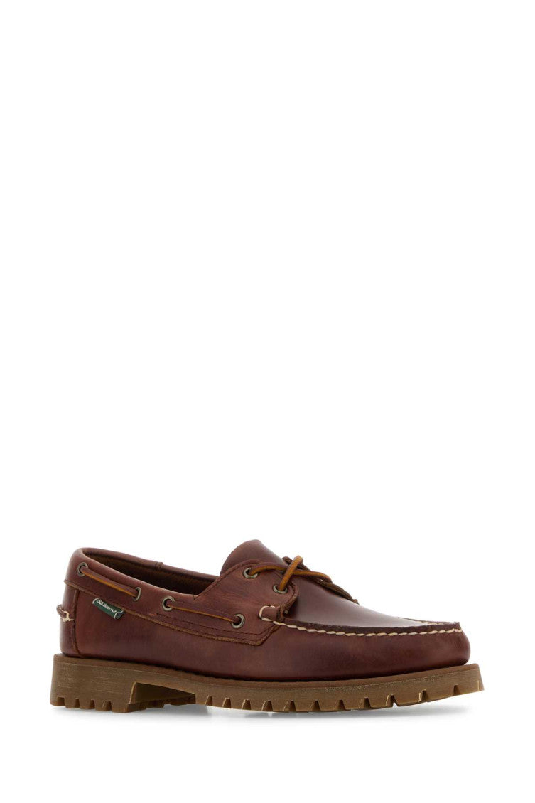 Brown Leather Ranger Loafers 2