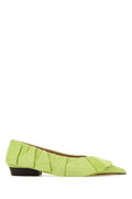 Pastel Green Suede Ballet Flats 1