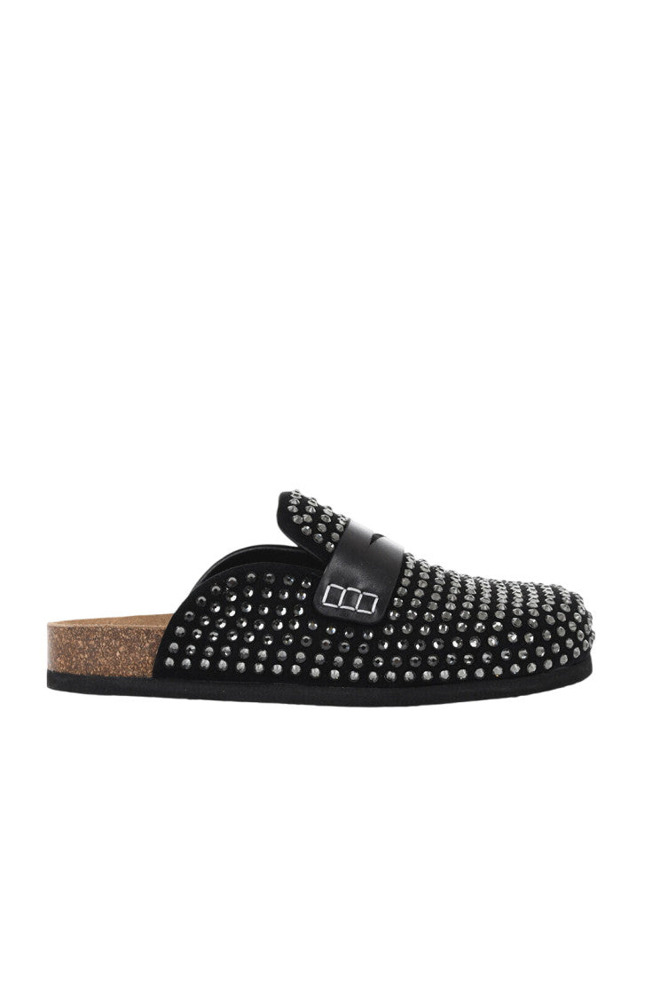 Black Rockstud Mules 1