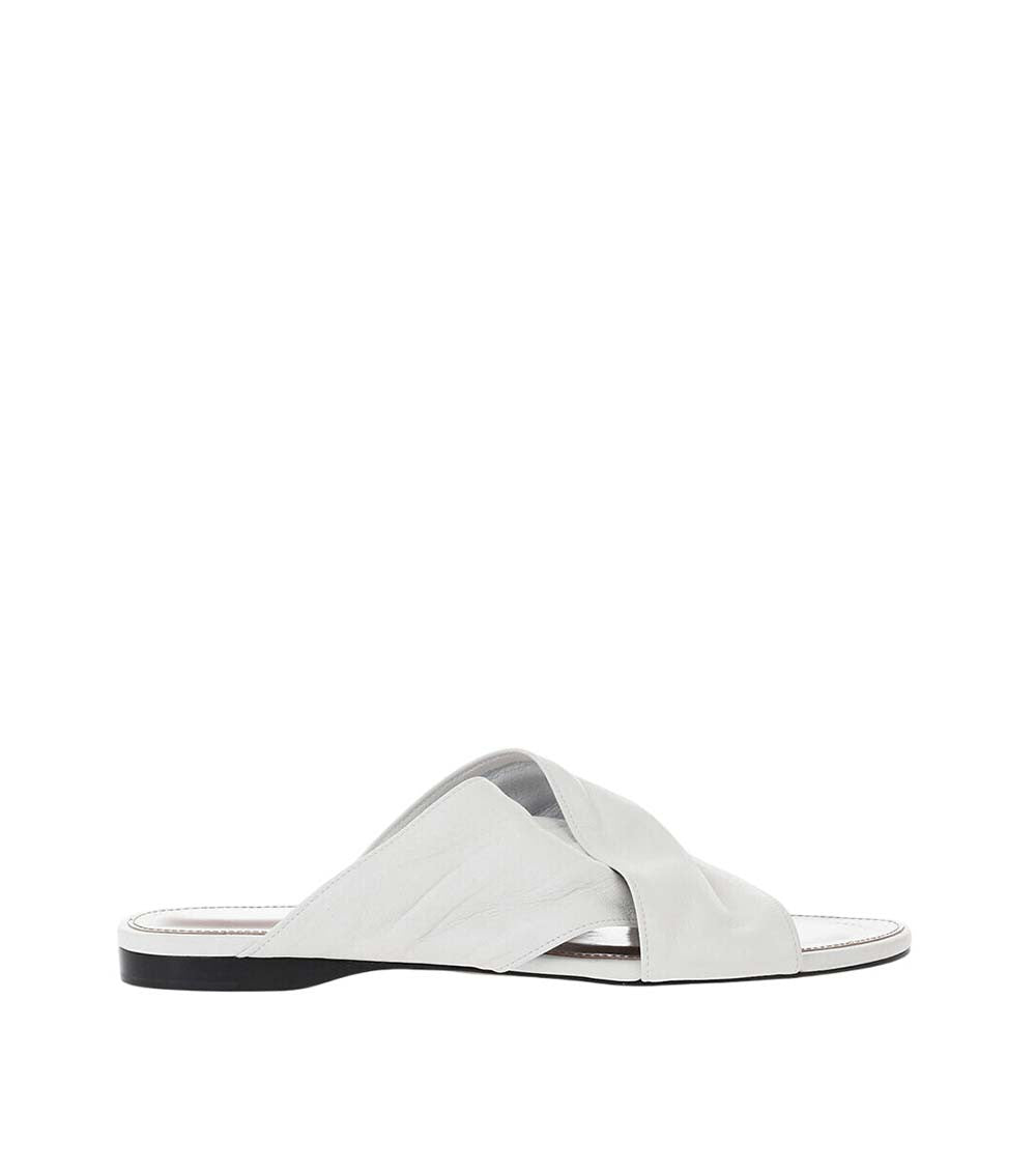 White Leather Sandals 1