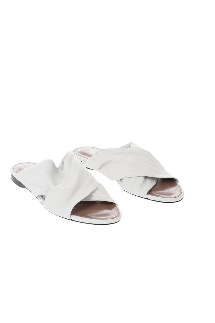 White Leather Sandals 2