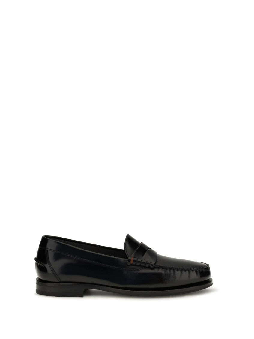 Black Leather Loafers 1