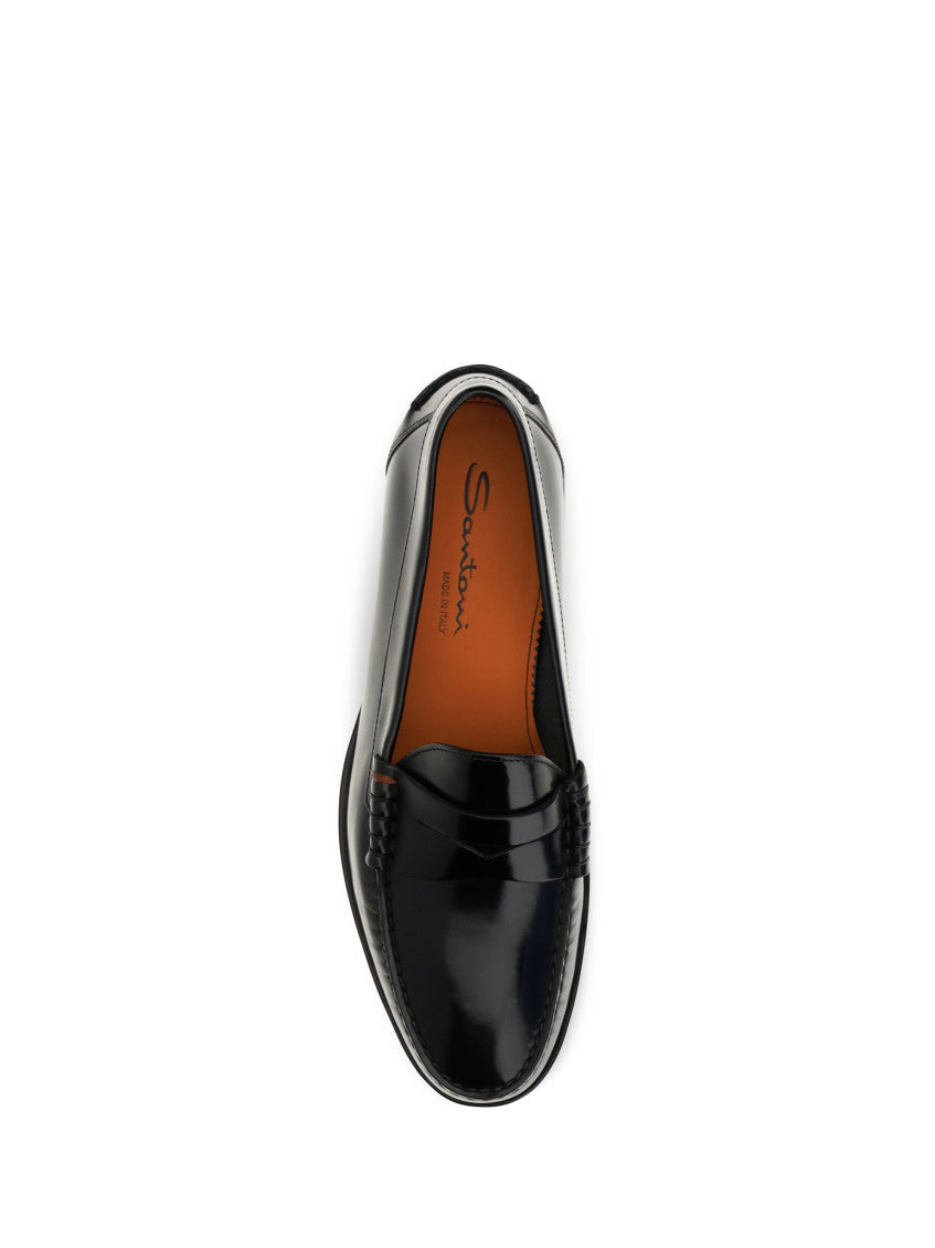 Black Leather Loafers 4
